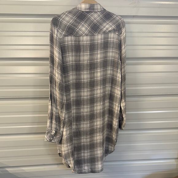 Cloth & Stone Gray Plaid Dress - Picture 7 of 7